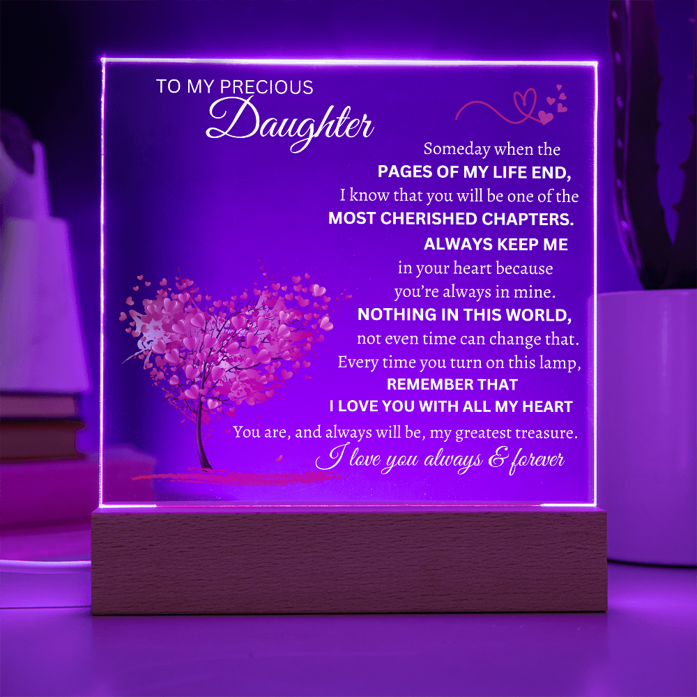 Someday When The Pages Of My Life End Square Plaque