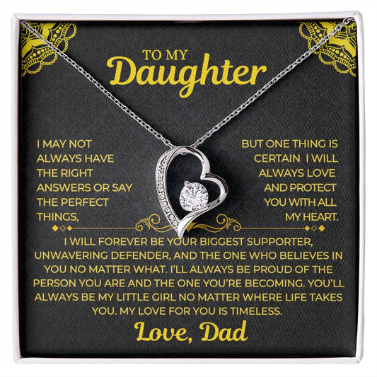 Forever Love Necklace Dad To My Daughter