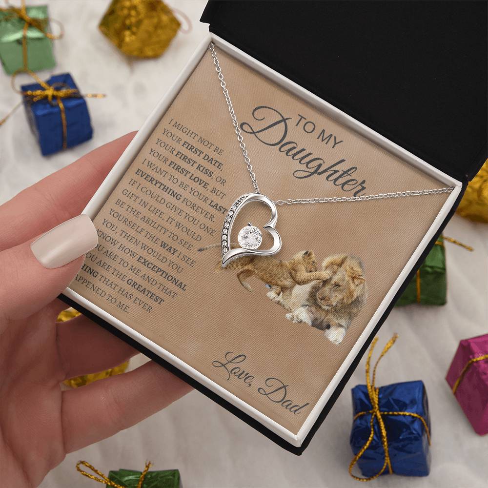 Forever love Necklace  Dad To My Daughter