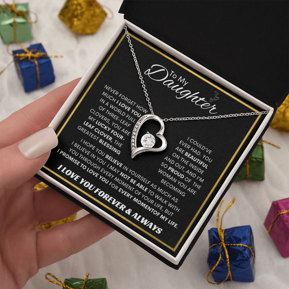 Forever Love  Necklace  Dad To My Daughter