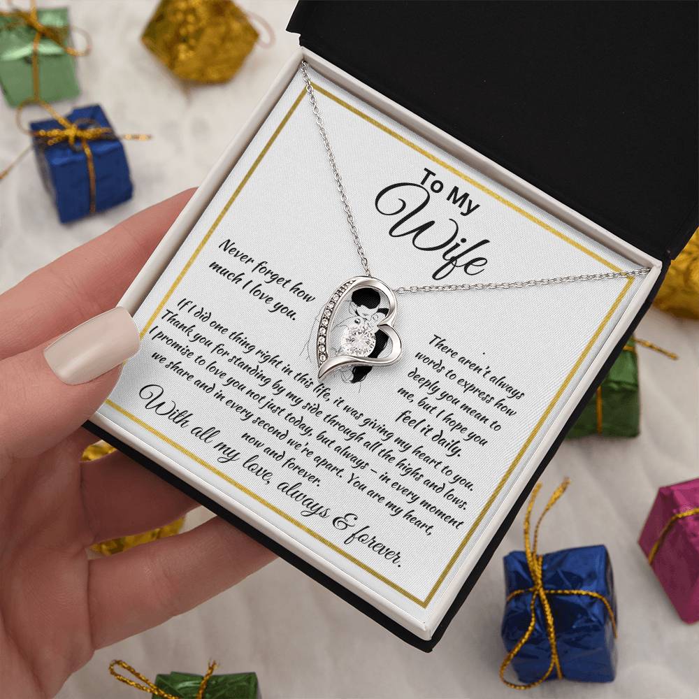 Forever Love Necklace Husband To My Wife