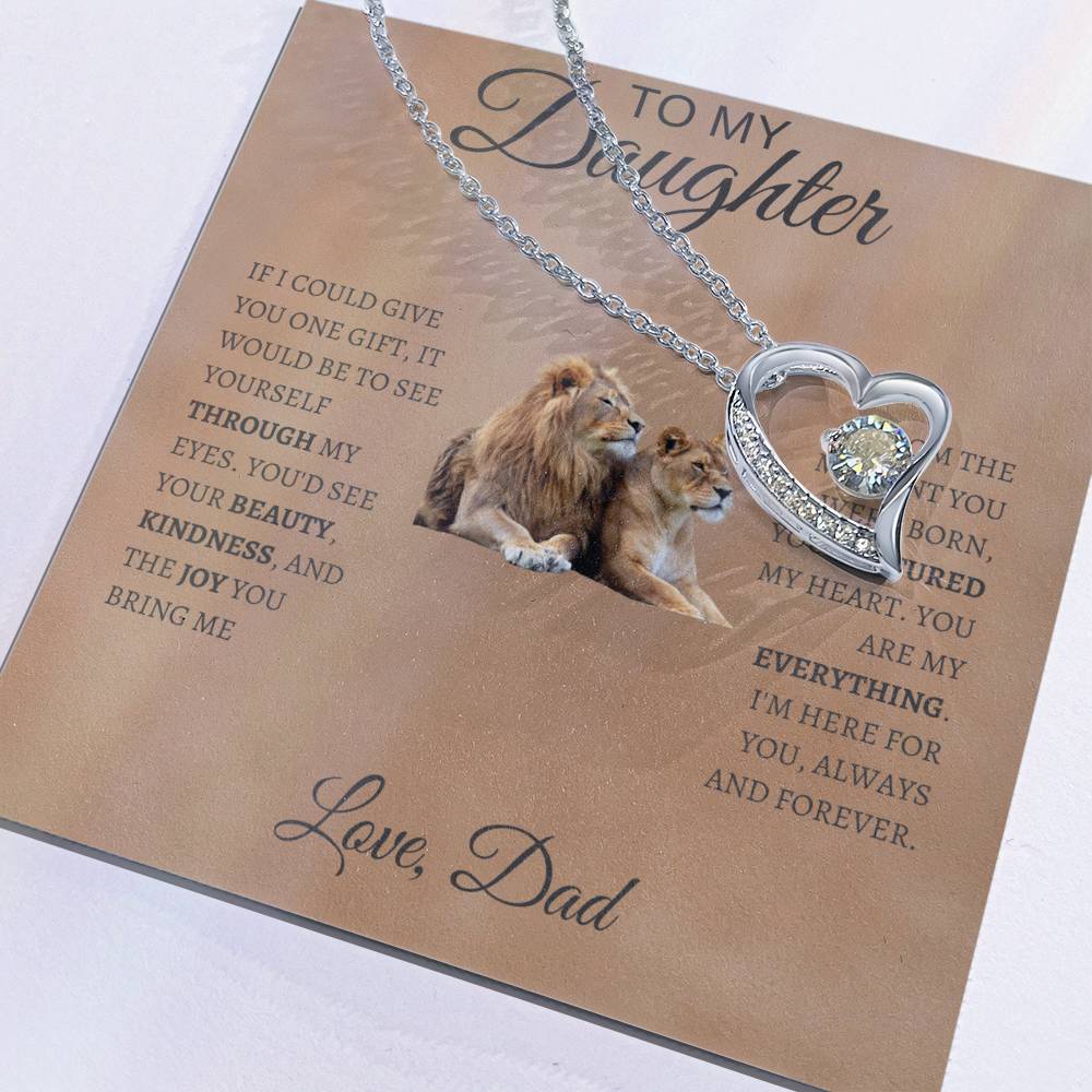 Forever Love Necklace  Dad To My Daughter