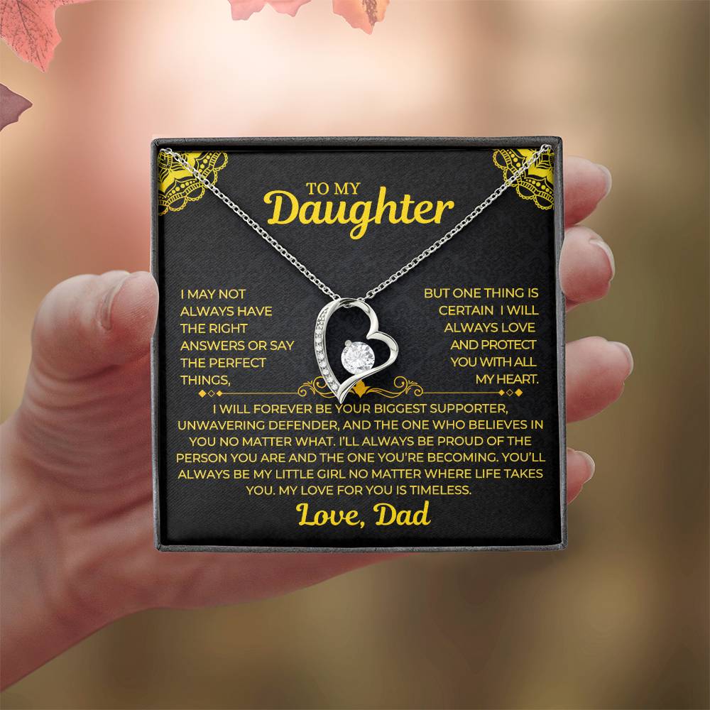 Forever Love Necklace Dad To My Daughter