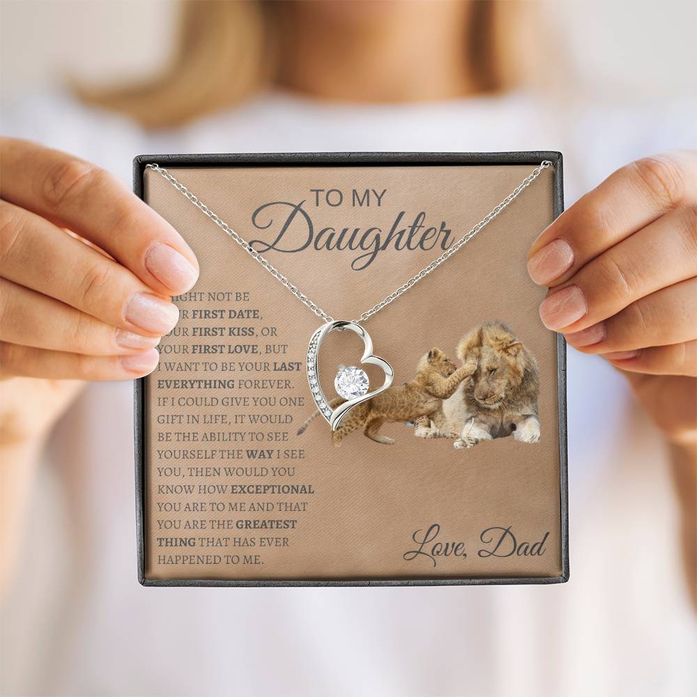 Forever love Necklace  Dad To My Daughter