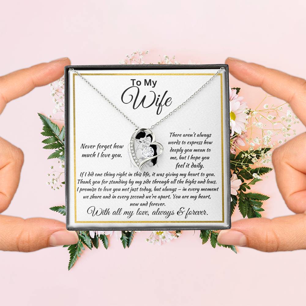 Forever Love Necklace Husband To My Wife