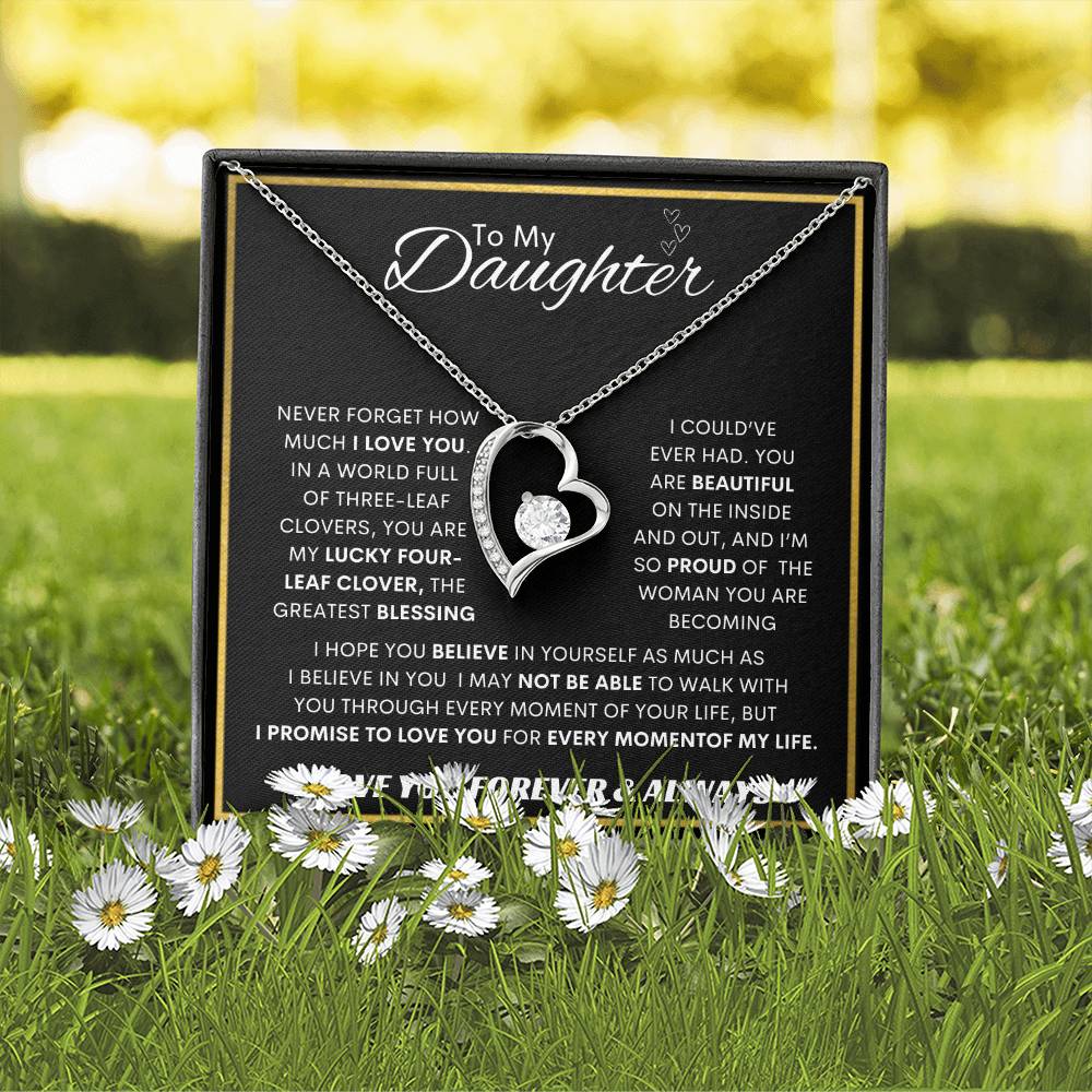 Forever Love  Necklace  Dad To My Daughter