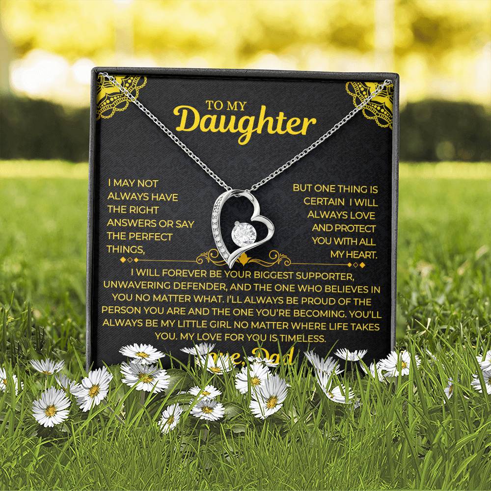 Forever Love Necklace Dad To My Daughter