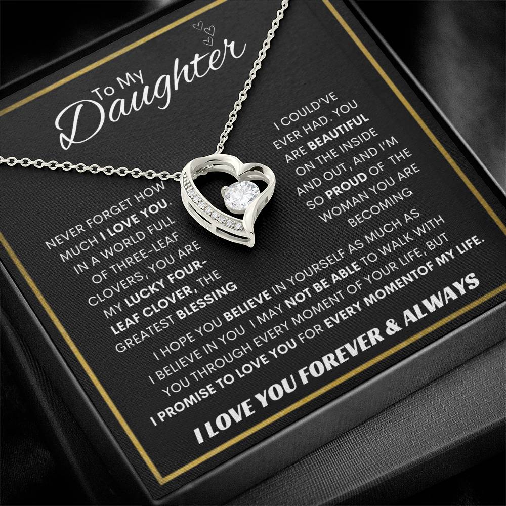 Forever Love  Necklace  Dad To My Daughter