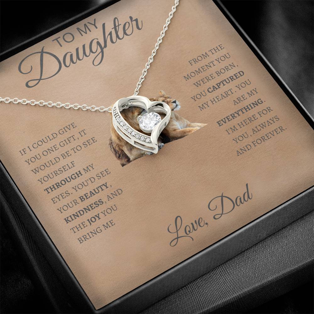 Forever Love Necklace  Dad To My Daughter
