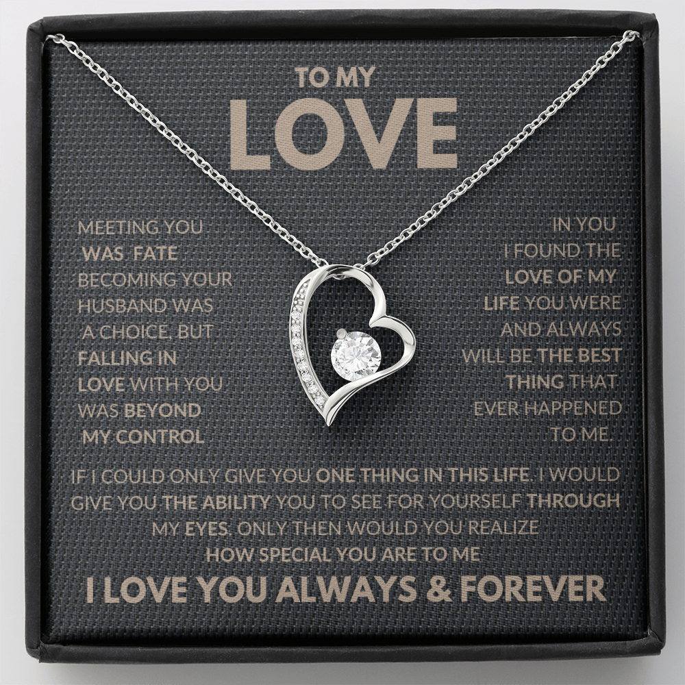 I Found The Love Of My Life Forever Love Necklace To My Love