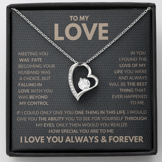 I Found The Love Of My Life Forever Love Necklace To My Love
