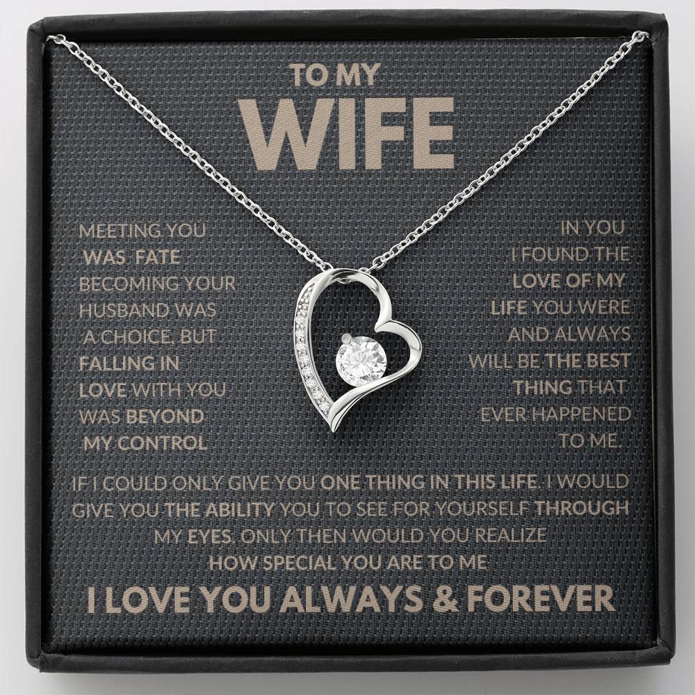 Falling In Love With You Forever Love Necklace To My Wife