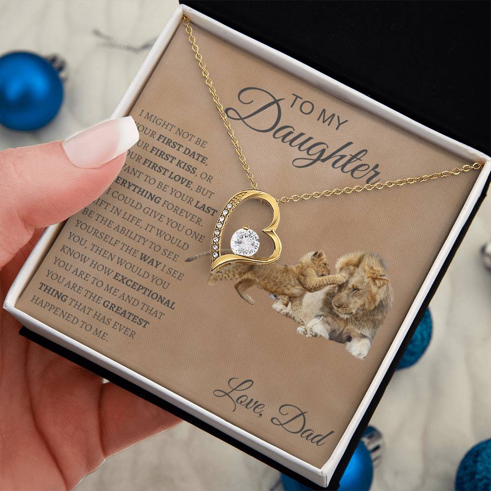 Forever love Necklace  Dad To My Daughter