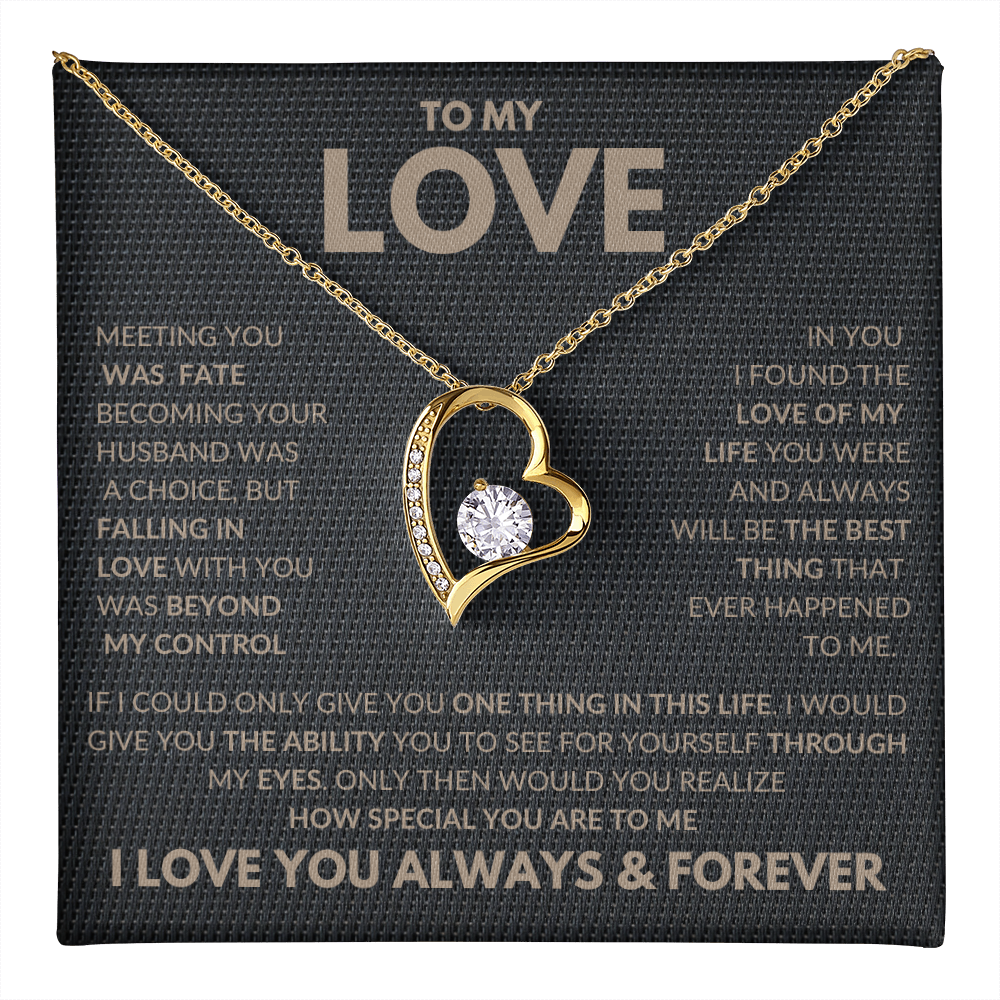 I Found The Love Of My Life Forever Love Necklace To My Love