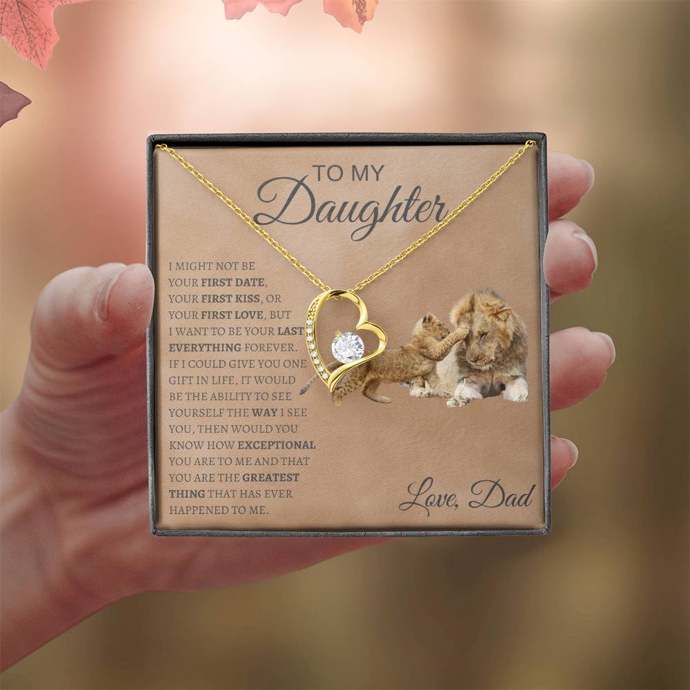 Forever love Necklace  Dad To My Daughter