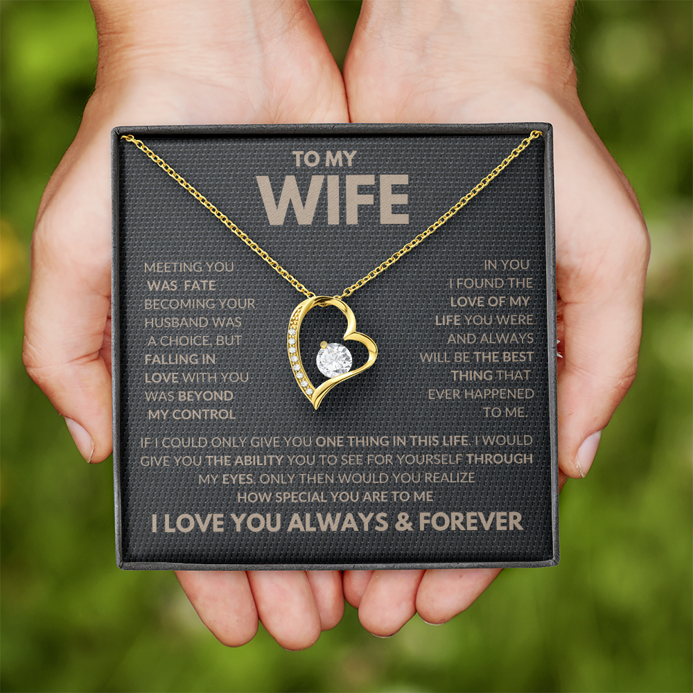 Falling In Love With You Forever Love Necklace To My Wife