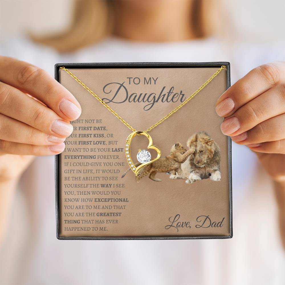 Forever love Necklace  Dad To My Daughter