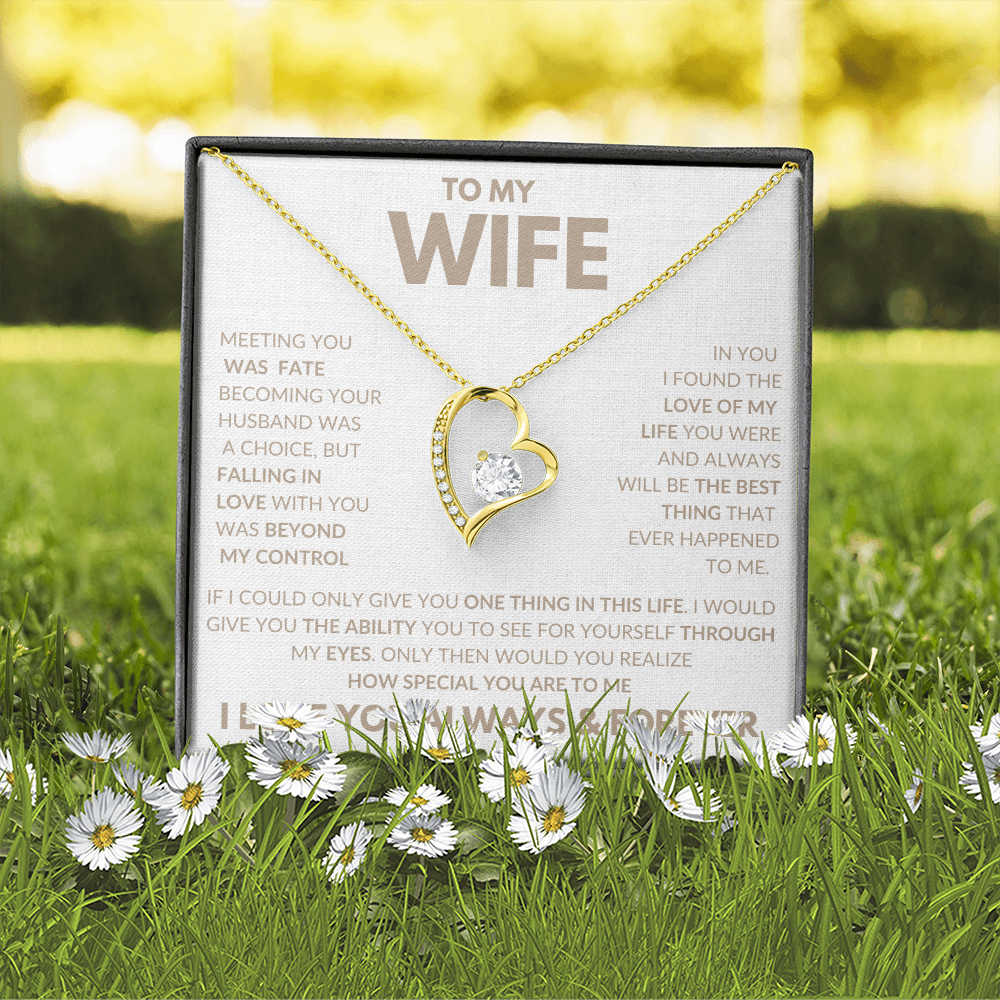 Meeting You Was Fate | Forever Love Necklace To My Wife