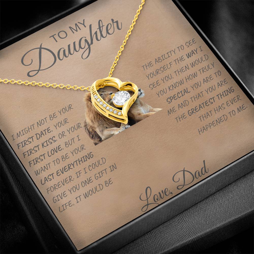Forever Love Necklace  Dad To My Daughter