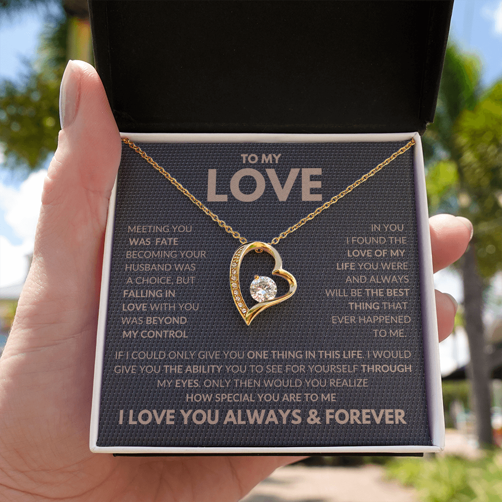 I Found The Love Of My Life Forever Love Necklace To My Love