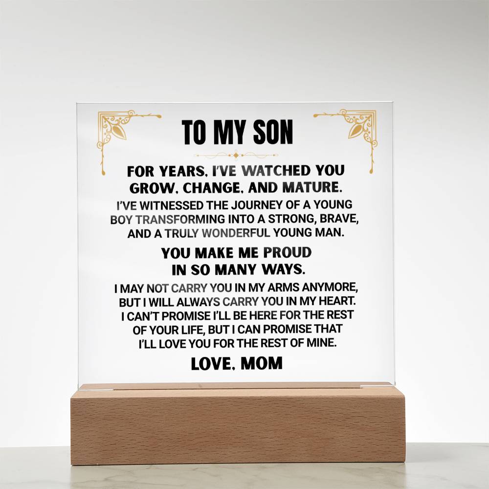 TO MY SON