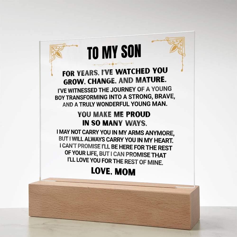 TO MY SON