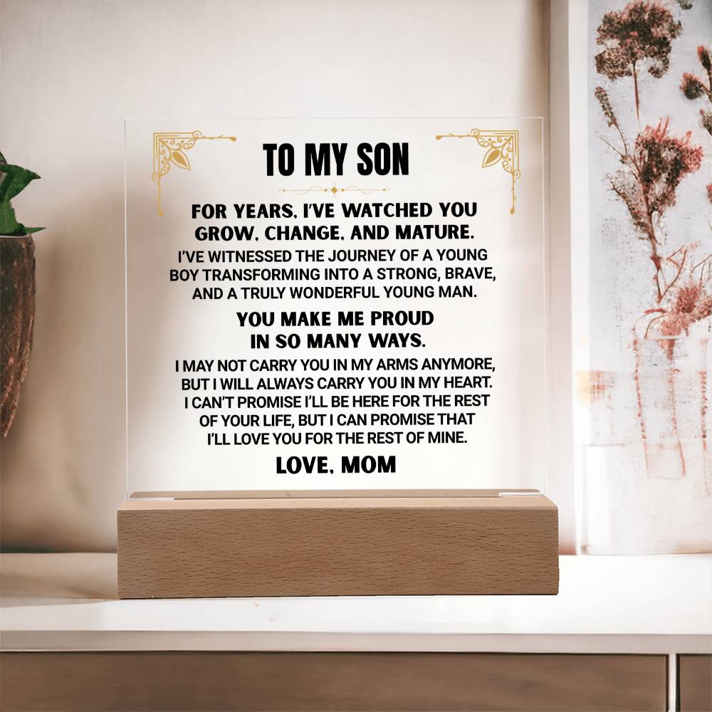 TO MY SON