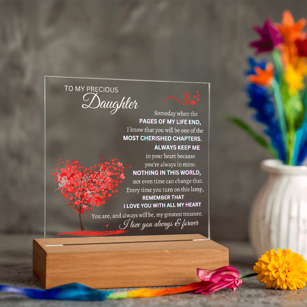 Someday When The Pages Of My Life End Square Plaque