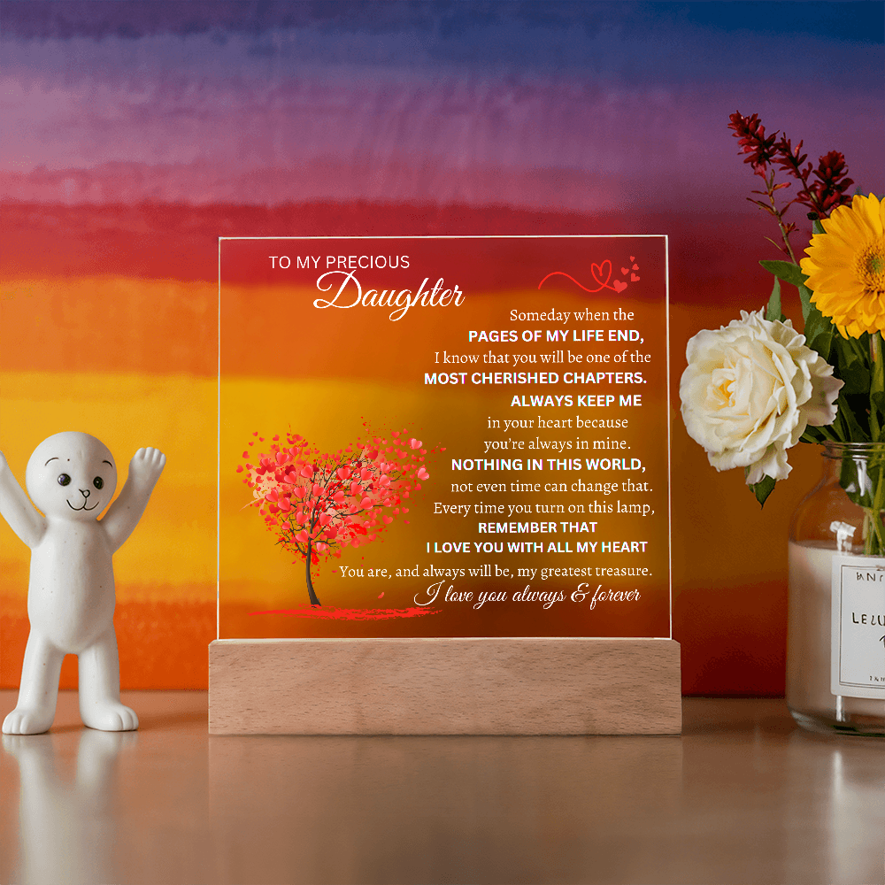 Someday When The Pages Of My Life End Square Plaque