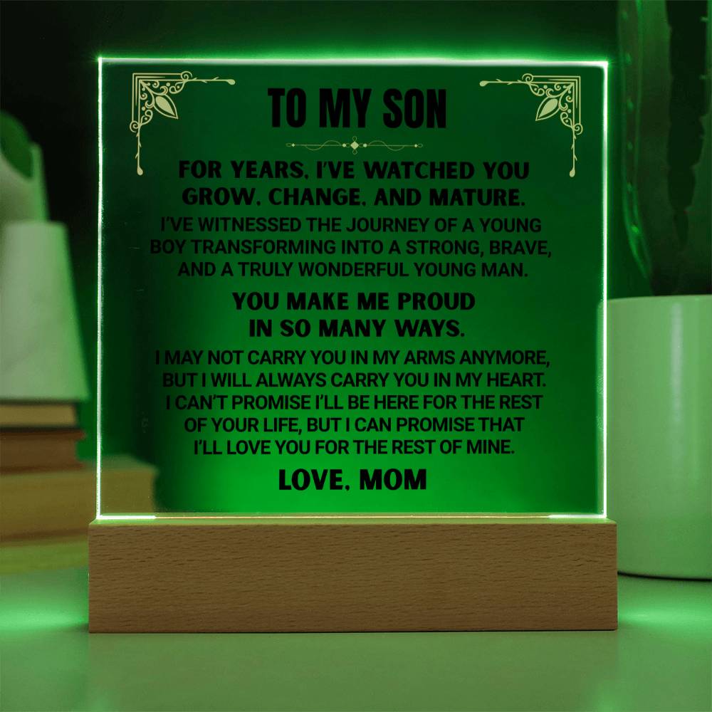 TO MY SON