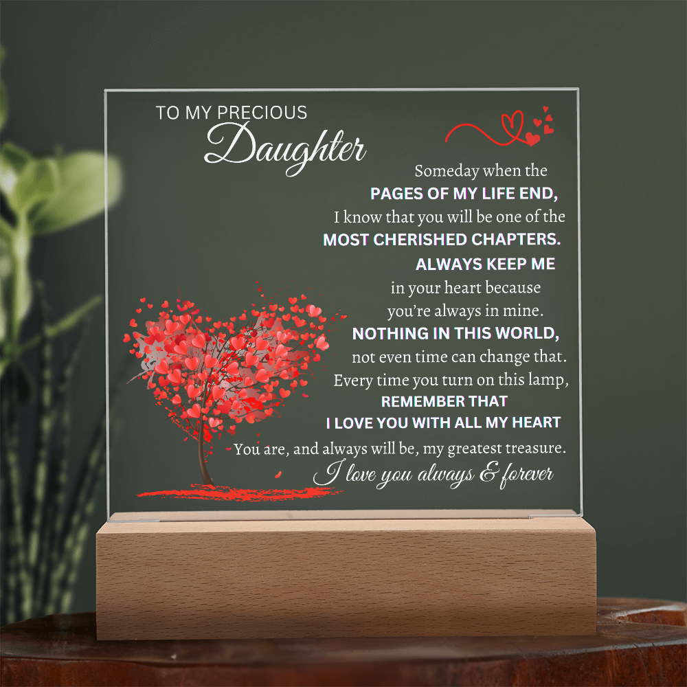 Someday When The Pages Of My Life End Square Plaque