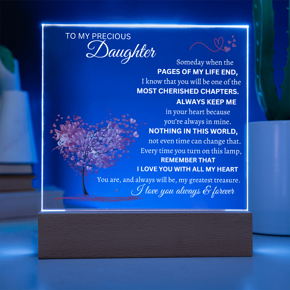 Someday When The Pages Of My Life End Square Plaque