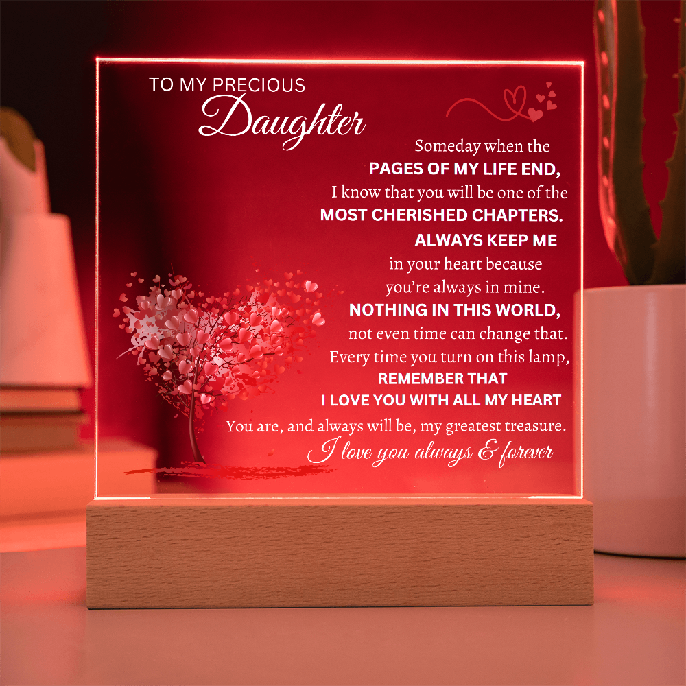 Someday When The Pages Of My Life End Square Plaque