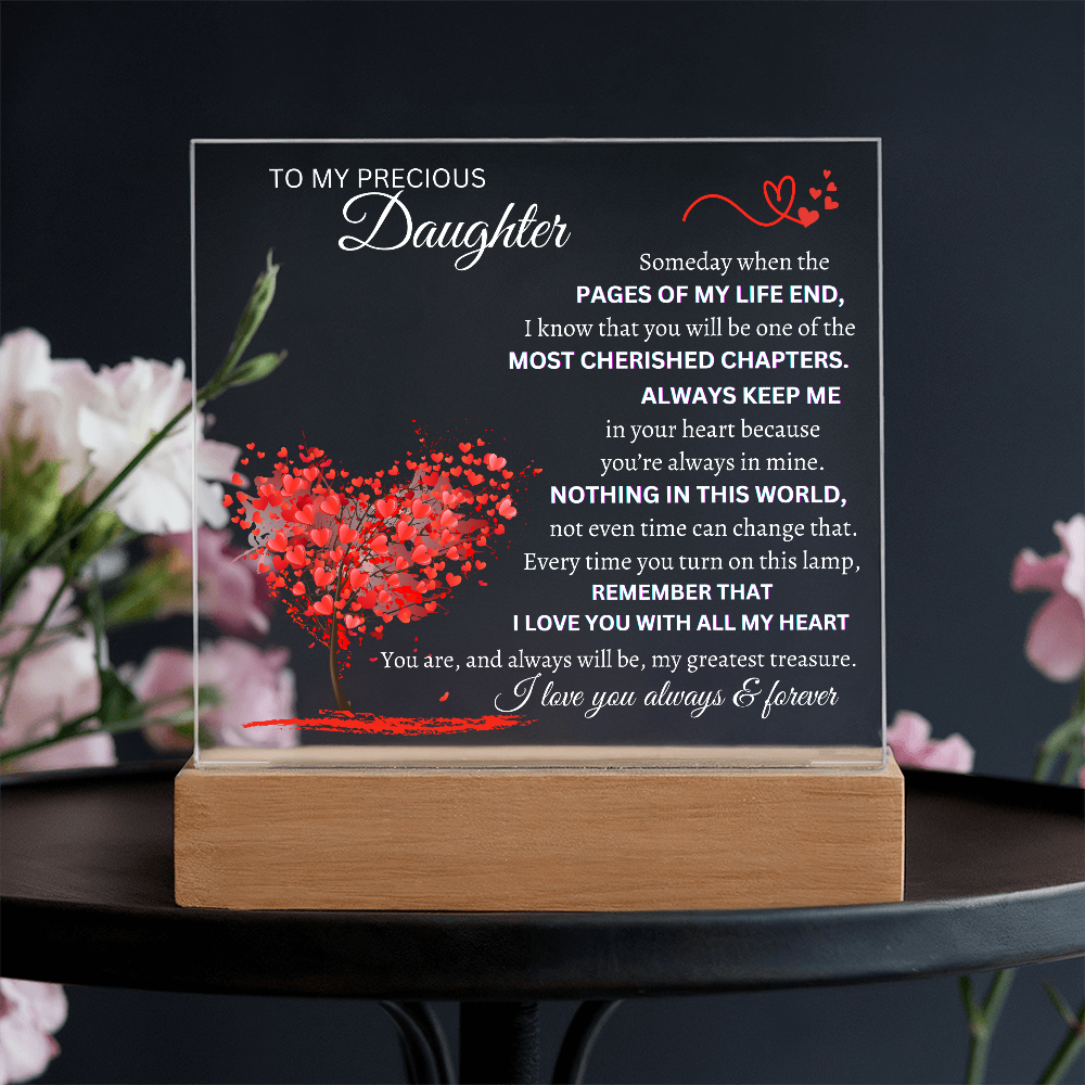 Someday When The Pages Of My Life End Square Plaque