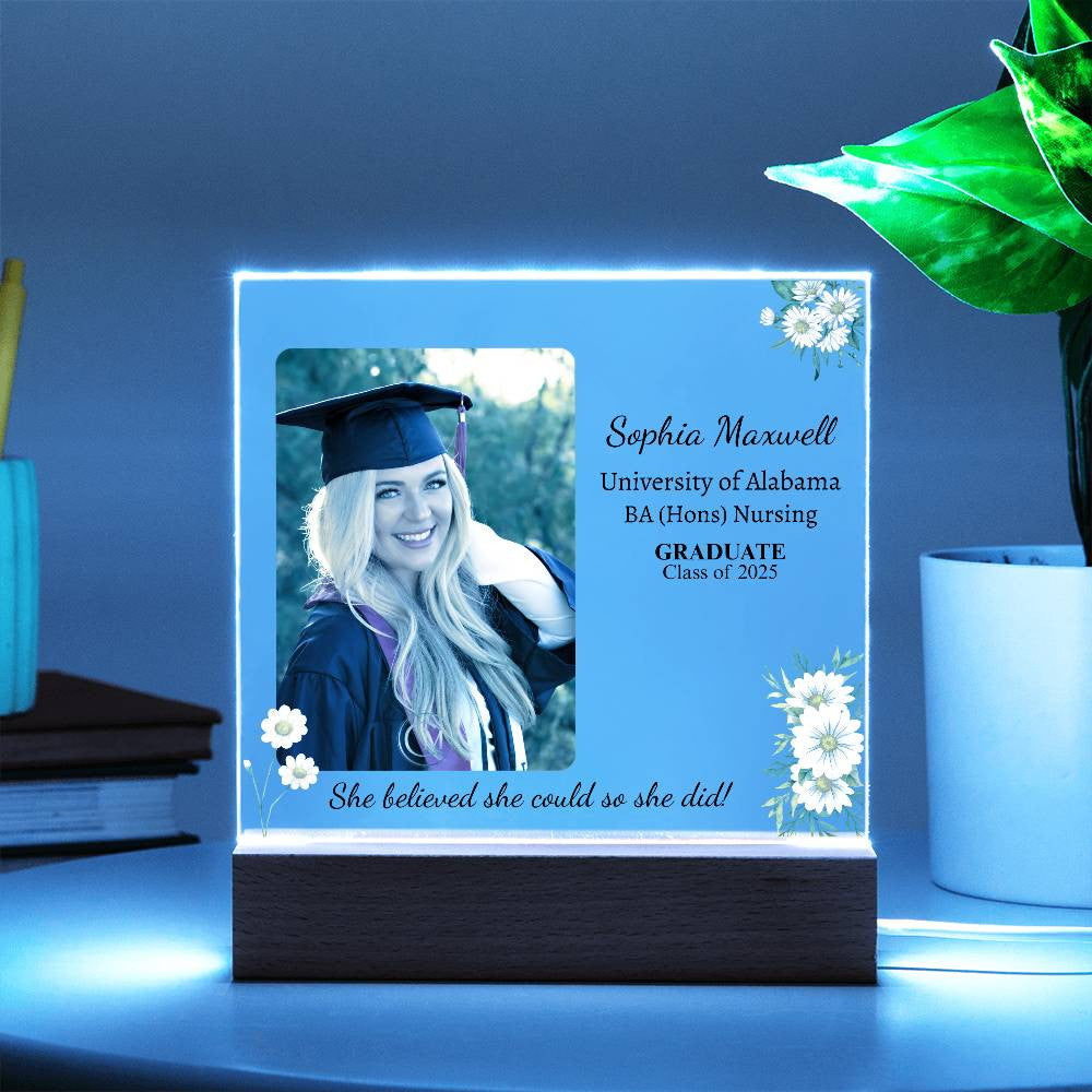 She Believed She Could So She Did Acrylic Plaque
