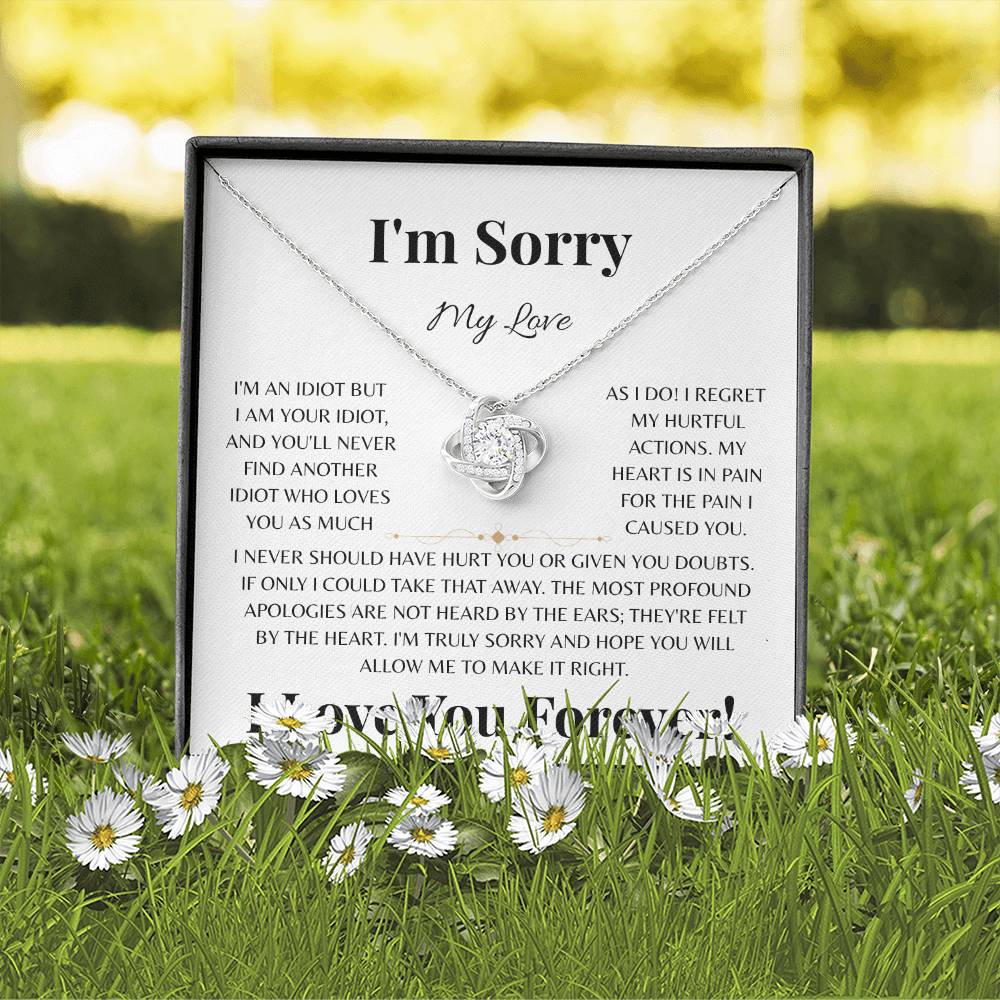 I'm Sorry My Love | Love Knot Necklace