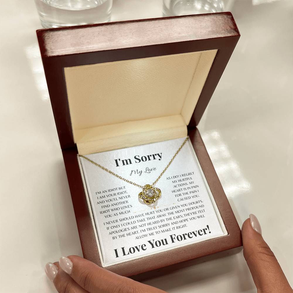I'm Sorry My Love | Love Knot Necklace
