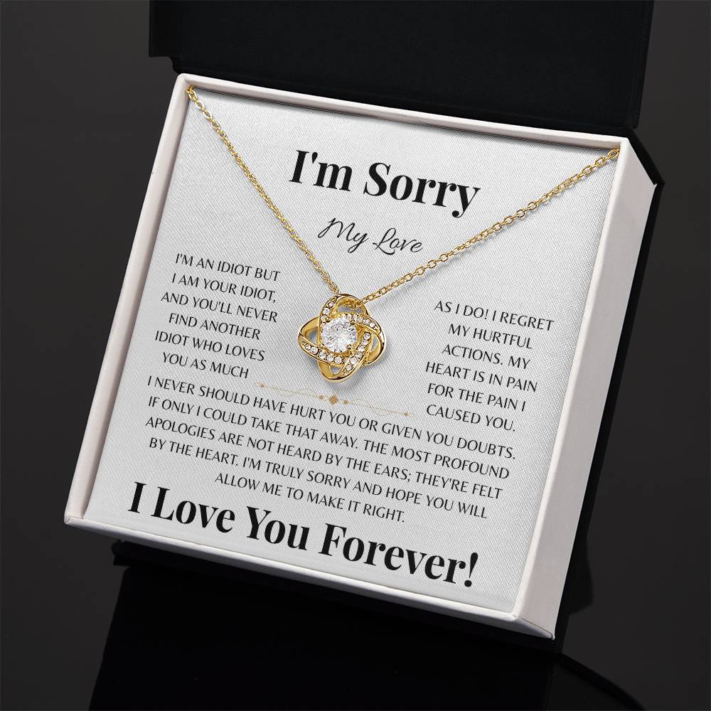 I'm Sorry My Love | Love Knot Necklace
